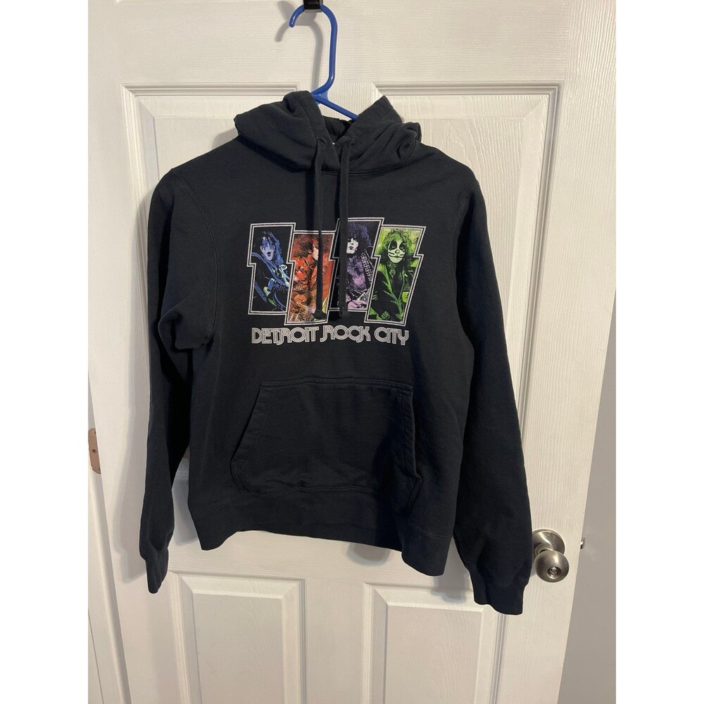 KISS Detroit Rock City Port & Company Hoodie Size S Black